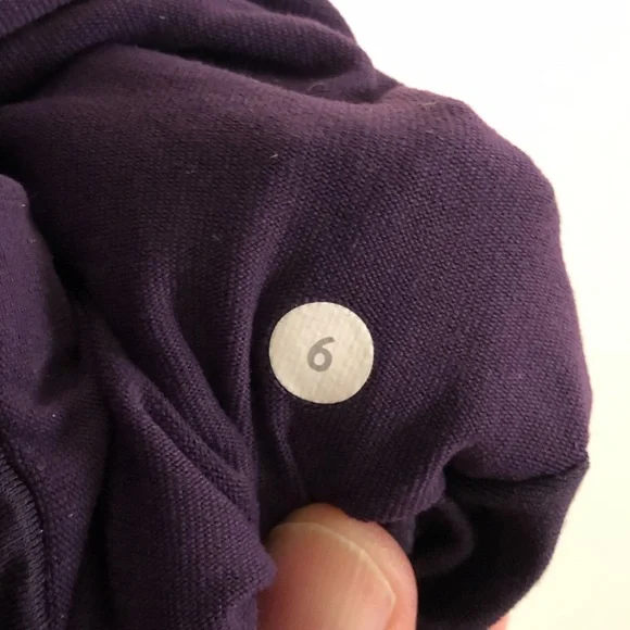 Lululemon Precision Jacket Chain Link Lilac Zinfandel 6 purple asymmetrical zip - Picture 15 of 16